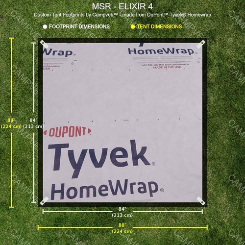 Tyvek footprint for - tyvek, msr