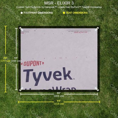 Tyvek footprint for - the, msr